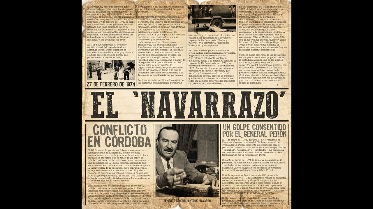 50 años del Navarrazo: Una sombra en la historia cordobesa • Canal C