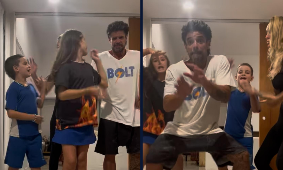 Luciano Castro y Sabrina Rojas bailaron con sus hijos en un tierno video