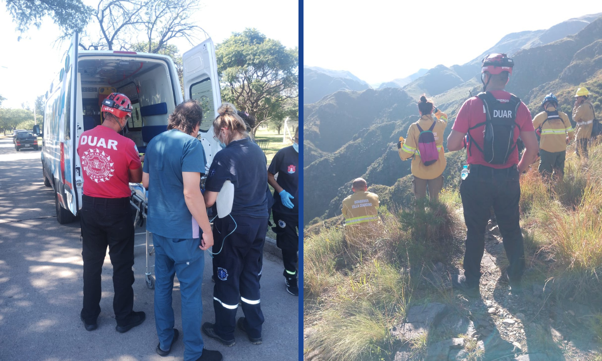 Dramático rescate de tres personas en el Cerro Uritorco • Canal C
