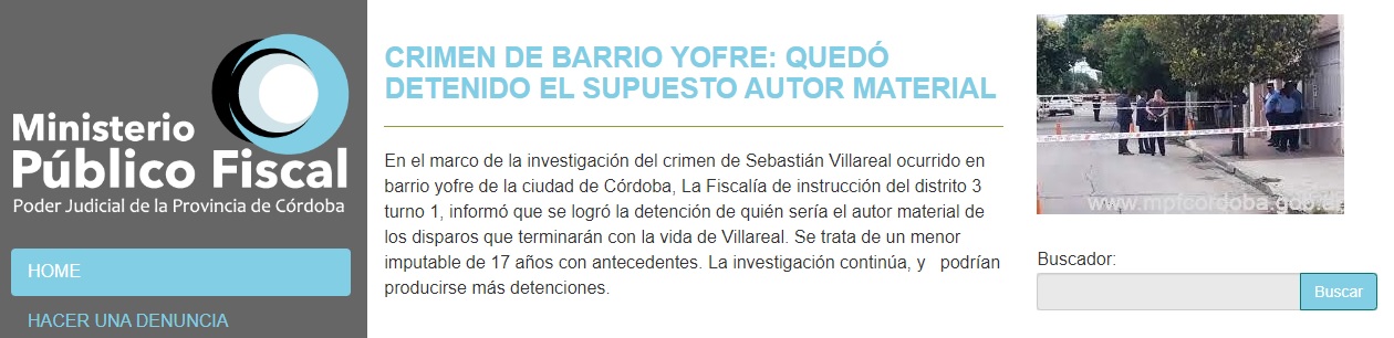 Detuvieron al presunto autor material del crimen de Sebastián Villarreal • Canal C