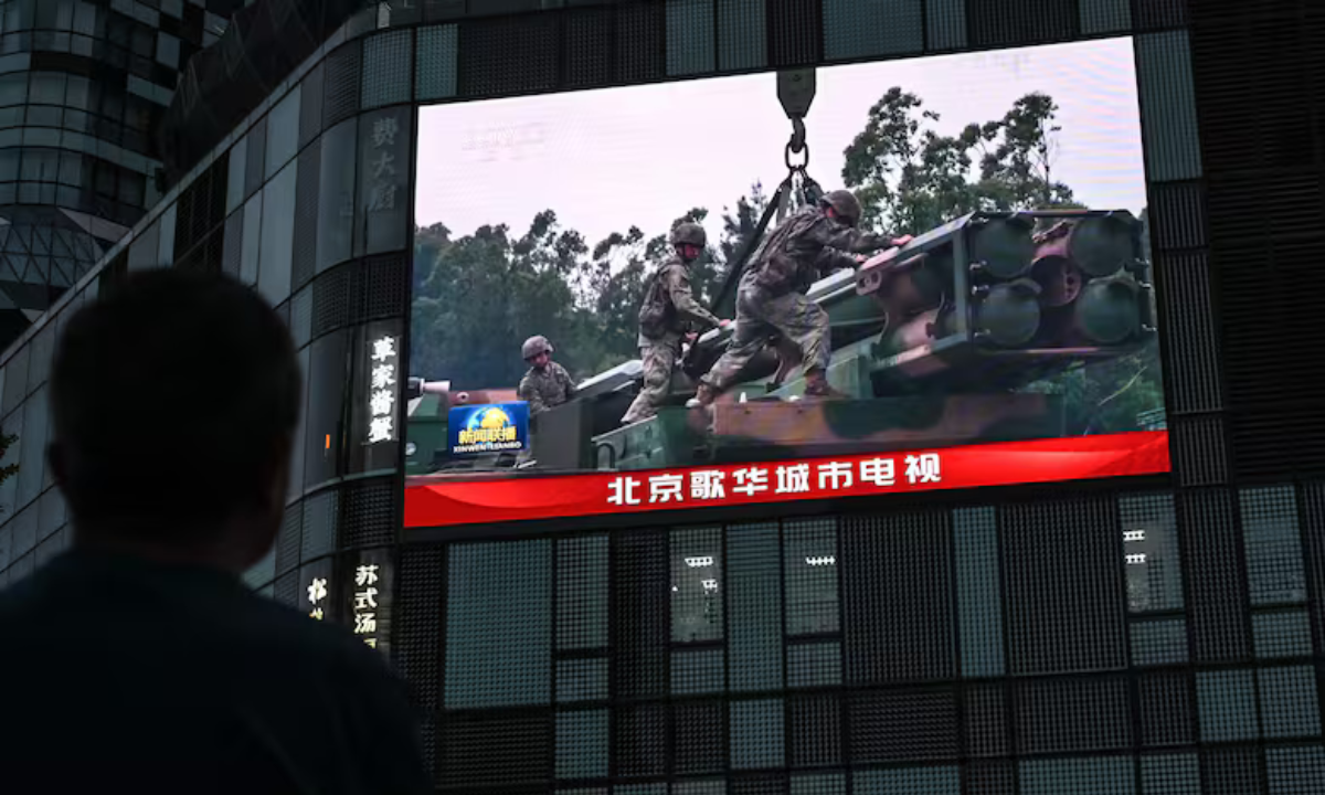 China rodeó a Taiwán con un ejercicio militar y promete “sangre” • Canal C