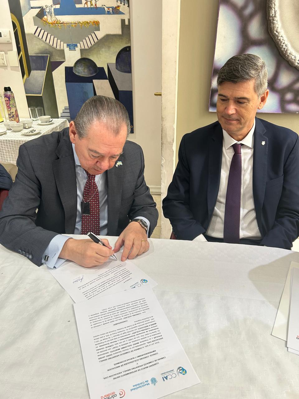 Lazos comerciales: Córdoba y la Cámara de Comercio Argentino Israelí firman convenio de cooperación • Canal C