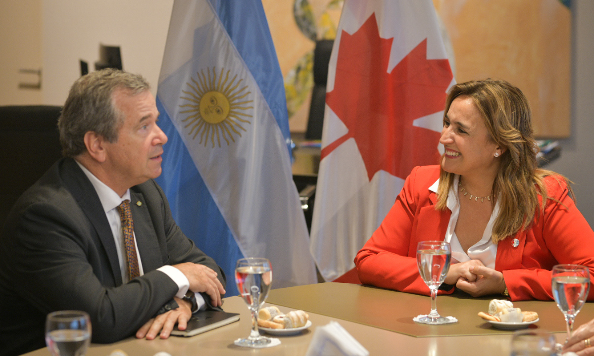 Prunotto recibió al embajador de Canadá para fortalecer lazos comerciales e institucionales • Canal C