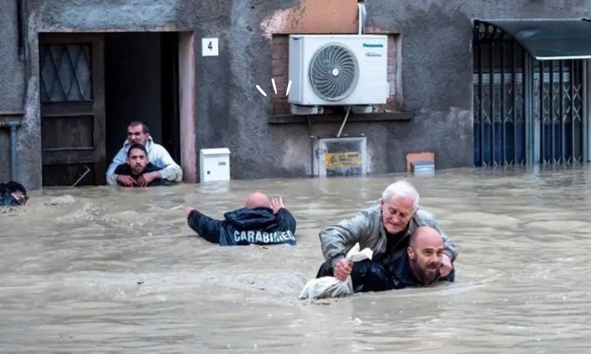 Italia: el dramático abrazo de tres amigos antes de ser arrastrados por una inundación • Canal C